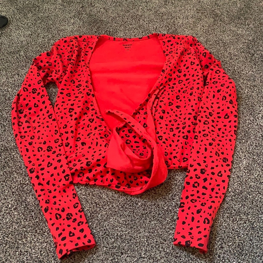 Aritzia-Sunday Best Wrap Crop Top
